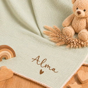 Couverture bébé – Cadeau personnalisé – Henriette & Co