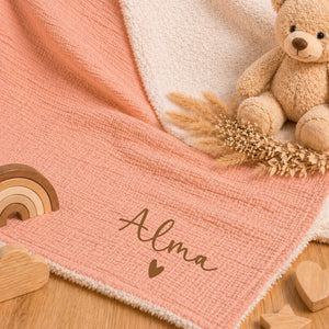 Couverture bébé – Cadeau personnalisé – Henriette & Co
