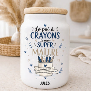 Maître - Crayons – Cadeau personnalisé – Henriette & Co