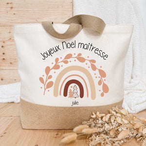 Sapins - Maîtresse – Cadeau personnalisé – Henriette & Co