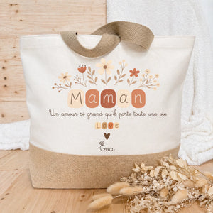 Flora maman – Cadeau personnalisé – Henriette & Co