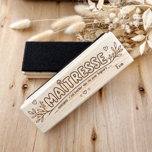 Brosse - Maîtresse – Cadeau personnalisé – Henriette & Co
