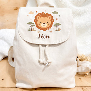 Cartable animaux personnalisé prénom pour enfant amoureux des bêtes — henrietteandco