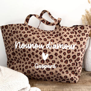 Sac léopard – Cadeau personnalisé – Henriette & Co