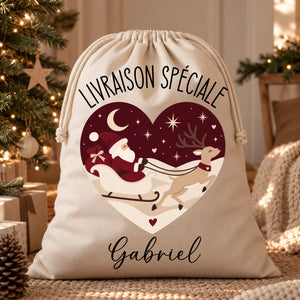 Hotte Santa – Cadeau personnalisé – Henriette & Co
