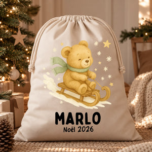 Hotte ourson – Cadeau personnalisé – Henriette & Co