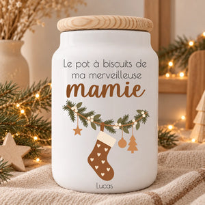 Pot noël – Cadeau personnalisé – Henriette & Co